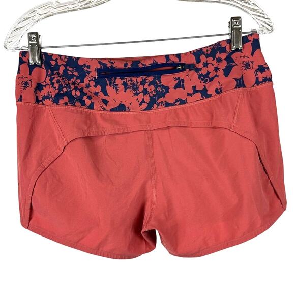 Lululemon Run Times Short II 4" Dark Canyon Efflorescent Dark Blue Size 6 EUC - Picture 2 of 7